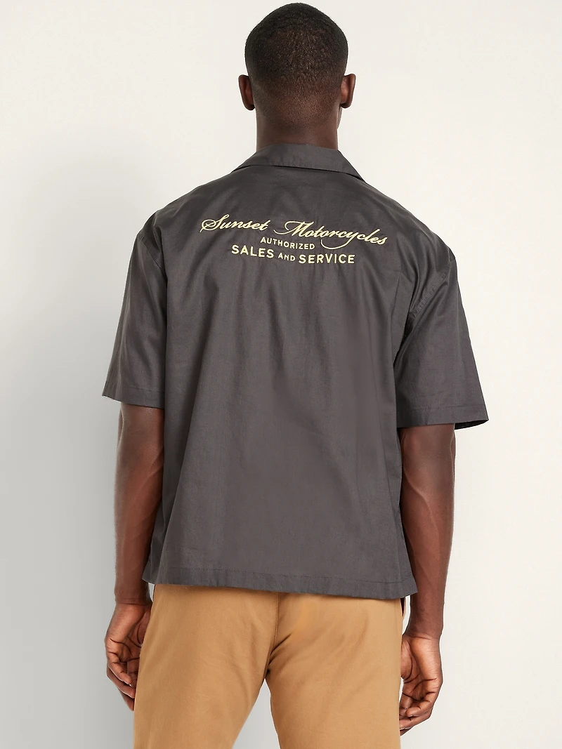 Cropped Utility Shirt