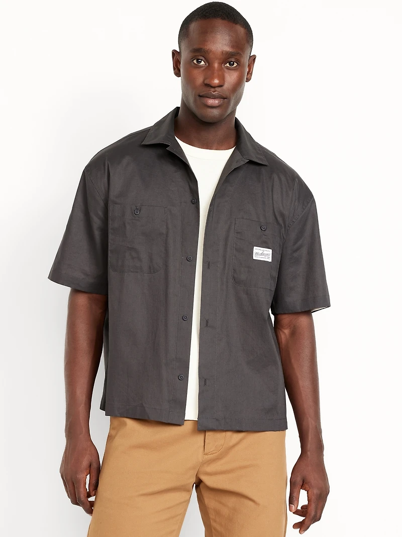 Cropped Utility Shirt