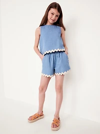 Chambray Shorts for Girls