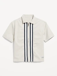 Full-Zip Moto Shirt