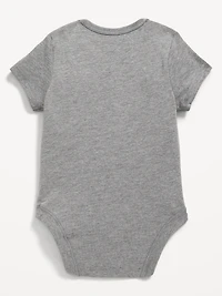 Short-Sleeve Canada Logo-Graphic Bodysuit for Baby