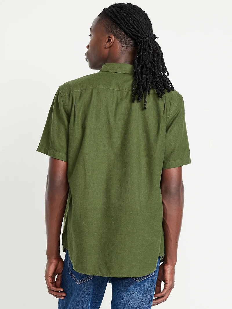 Classic Fit Everyday Linen-Blend Shirt