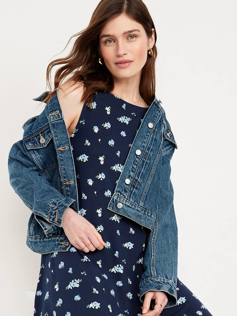 Sleeveless Mini Swing Dress