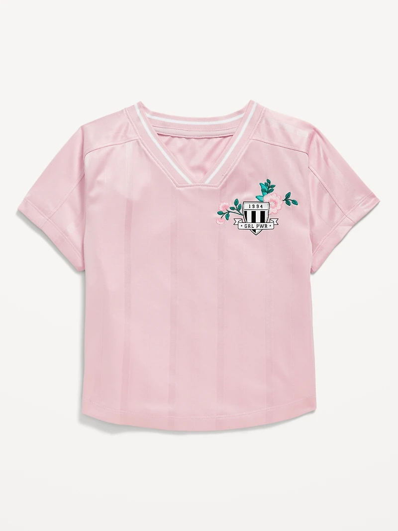 Short-Sleeve Graphic Jersey T-Shirt for Girls