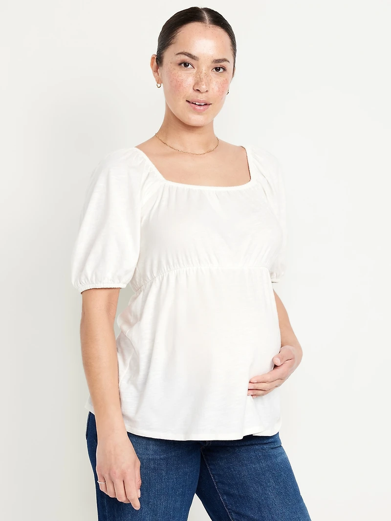 T-shirt à manches bouffantes de maternit