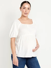 T-shirt à manches bouffantes de maternit