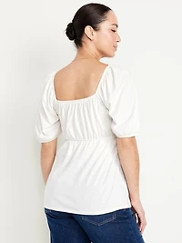 T-shirt à manches bouffantes de maternit