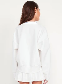 Dynamic Fleece V-Neck Graphic Sweatshirt for Girls