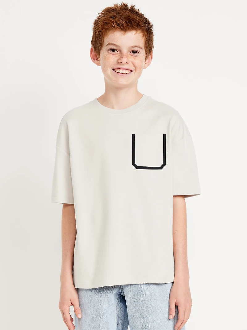 Dynamic Fleece Oversized Pocket T-Shirt for Boys