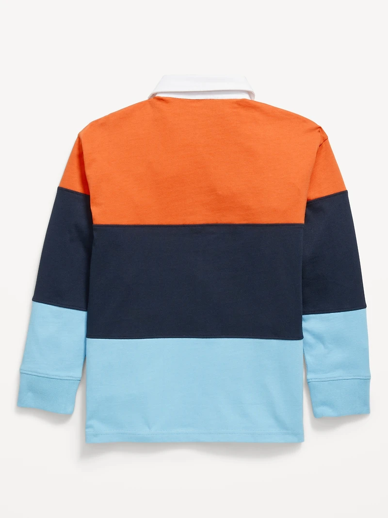 Long-Sleeve Rugby Polo Shirt for Boys