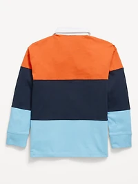 Long-Sleeve Rugby Polo Shirt for Boys