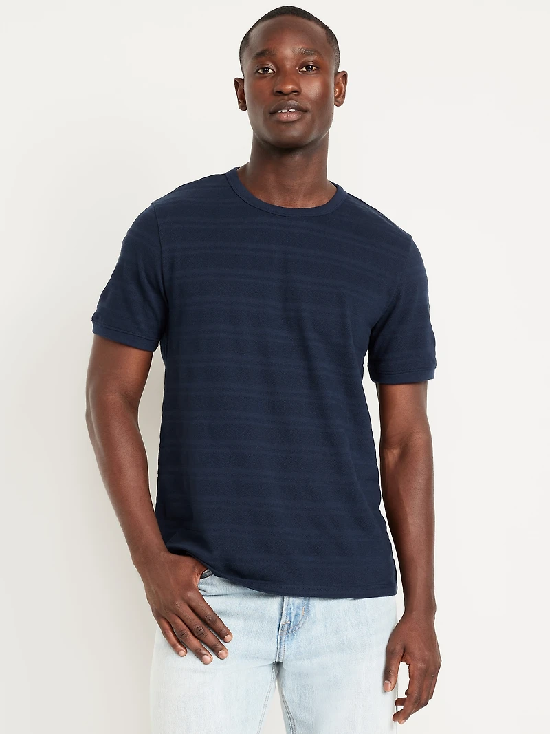 Crew-Neck Pique T-Shirt