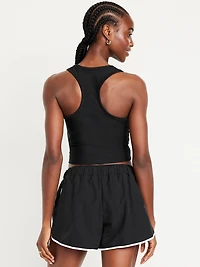 PowerSoft Racerback Cropped Shell Tank