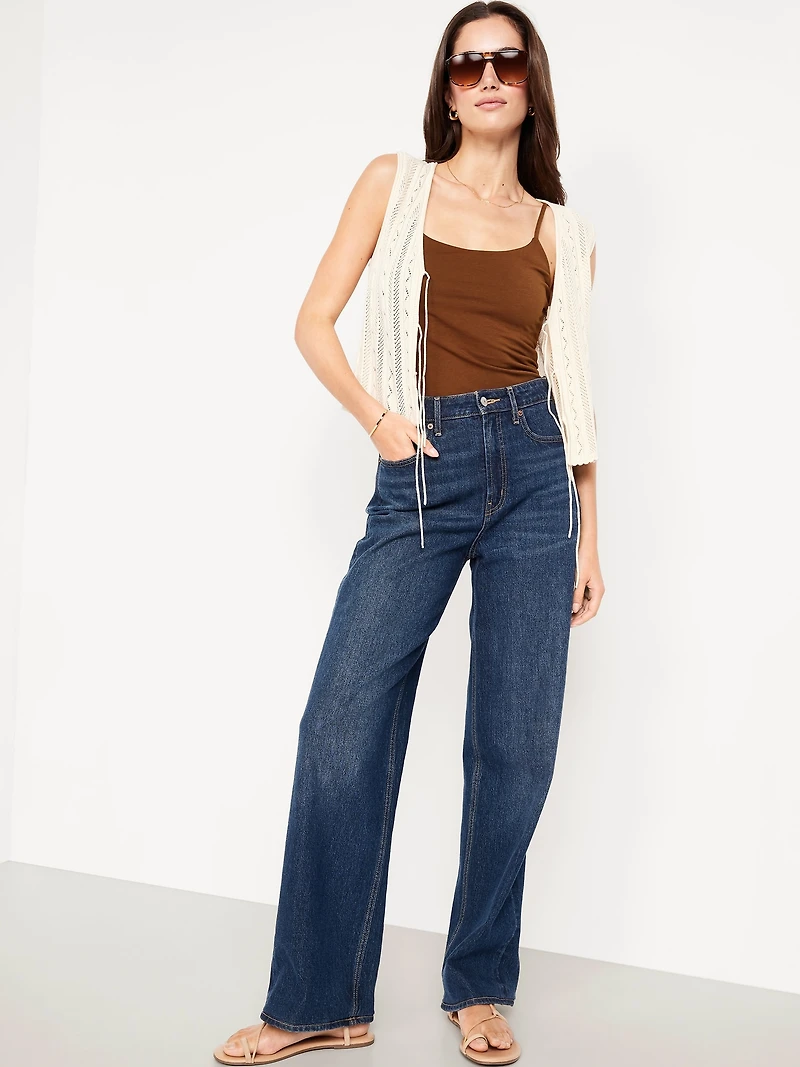 Fitted Double-Layer Cropped Cami Top