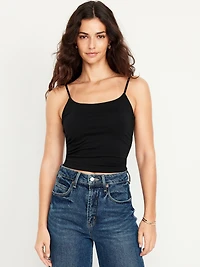 Fitted Double-Layer Cropped Cami Top