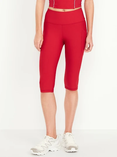 High-Waisted PowerSoft Capri Pocket Leggings