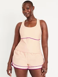 PowerSoft Racerback Cropped Shell Tank