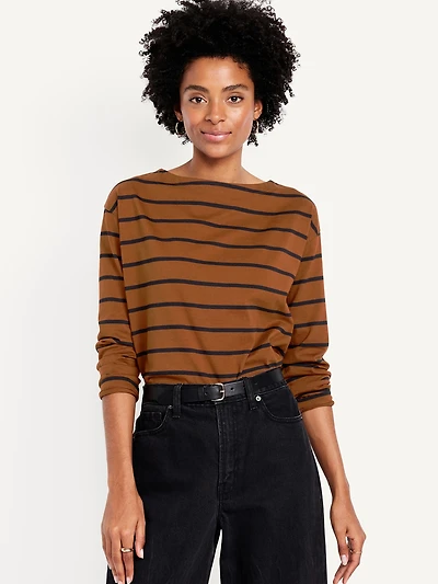 Long-Sleeve Mariner Loose T-Shirt