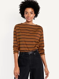 Long-Sleeve Mariner Loose T-Shirt