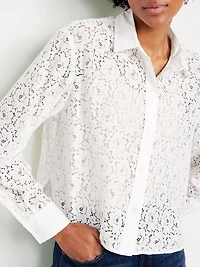 Cropped Button-Down Shirt