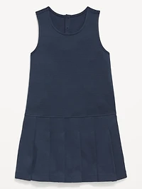 Sleeveless School Uniform Ponte-Knit Dress for Girls