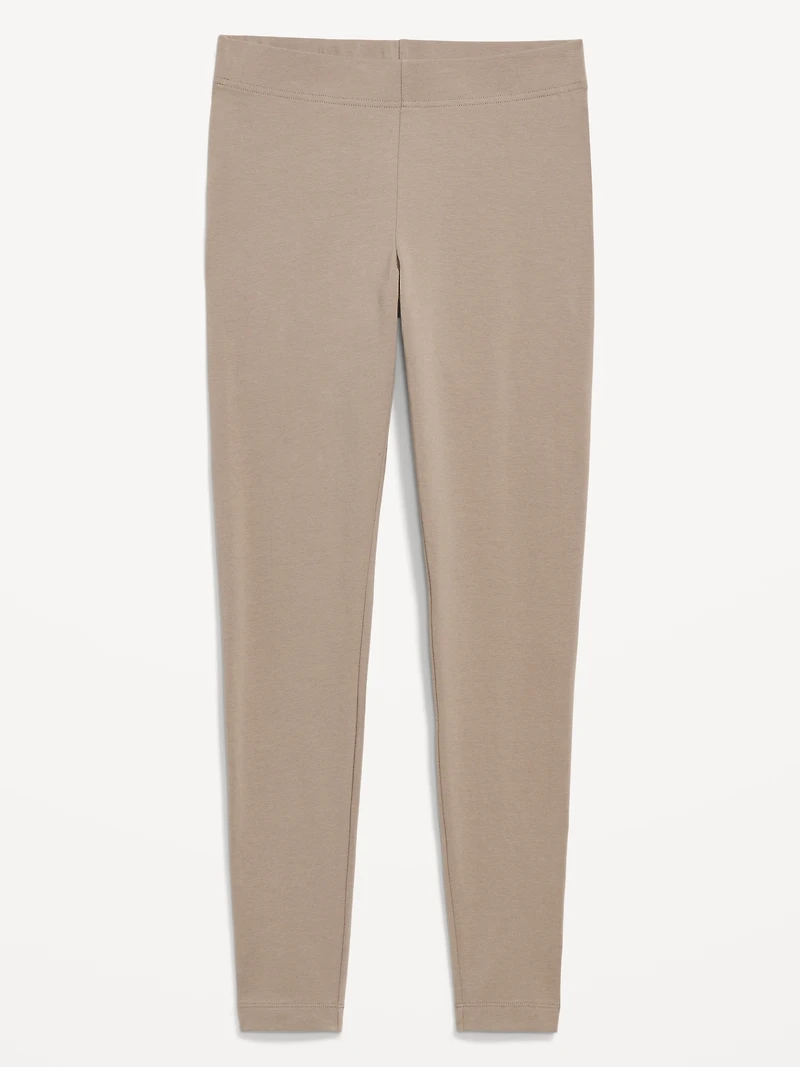 High-Waisted Jersey Fashion Layering Leggings