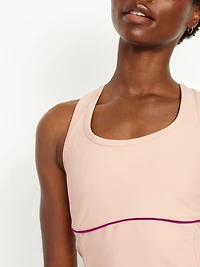 PowerSoft Racerback Cropped Shell Tank