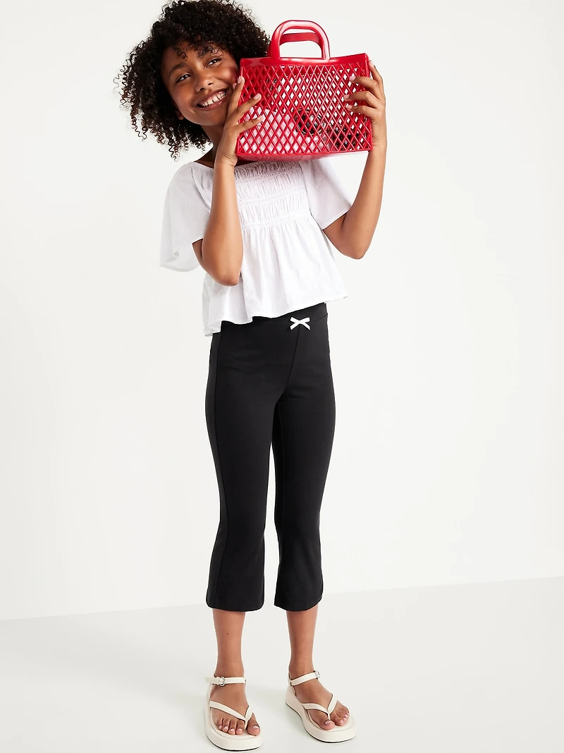 High-Waisted Kick Flare Leggings for Girls
