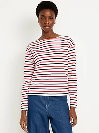 Long-Sleeve Mariner Loose T-Shirt