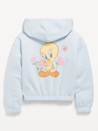 Graphic Zip-Front Hoodie for Girls