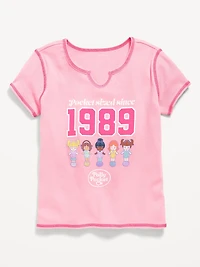Polly Pocket™ Fitted Ribbed Graphic T-Shirt for Girls