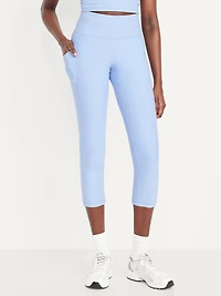 High-Waisted PowerSoft Crop Pocket Leggings