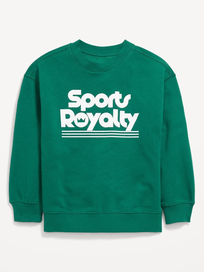 Favorite Fleece Oversized Graphic Sweatshirt for Boys