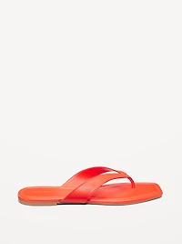 Faux-Leather Flip Flop for Women