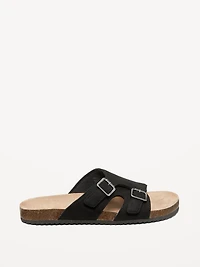 Faux-Suede Double-Strap Sandals for Men