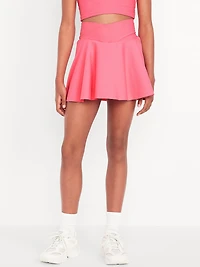High-Waisted Crossover PowerSoft Skort for Girls