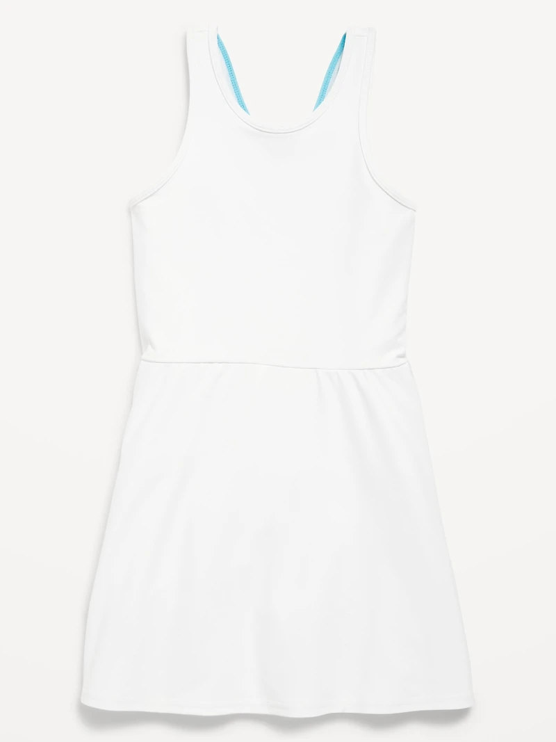 PowerSoft Sleeveless Ribbed Athletic Dress for Girls
