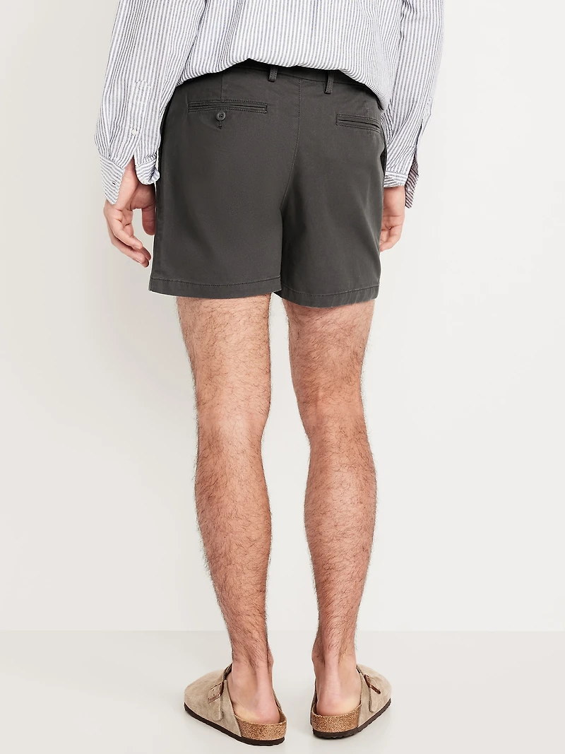 Slim Built-In Flex Rotation Chino Shorts -- 5-inch inseam