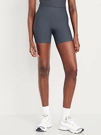 Extra High-Waisted PowerSoft Sculpt Biker Shorts -- 6-inch inseam