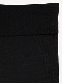 Fitted High-Waisted 7/8-Length Seamless Performance Leggings for Girls