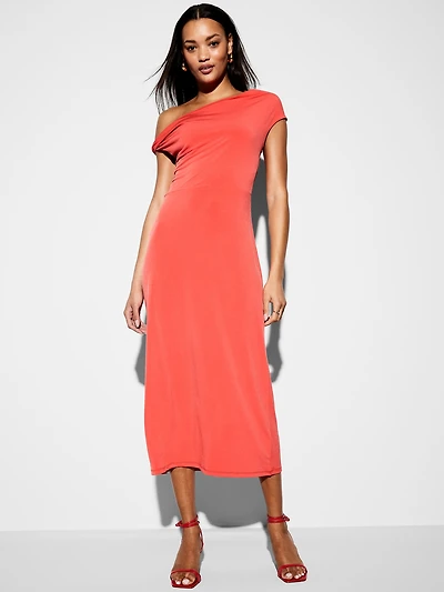 The Occasion by Old Navy One-Shoulder Midi Dress