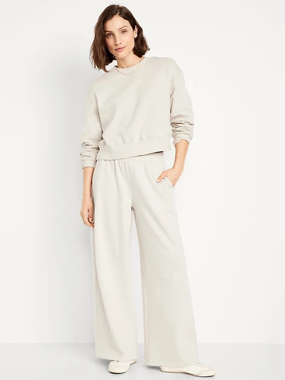 Mid-Rise SoComfy Super Wide-Leg Sweatpants