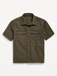 Short-Sleeve Western Pocket Shirt for Boys