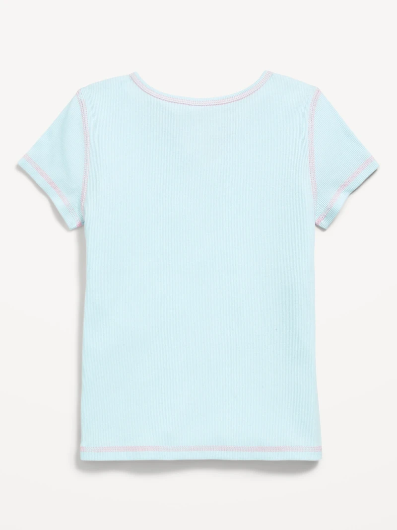The Powerpuff Girls'™ Fitted Ribbed Graphic T-Shirt for Girls