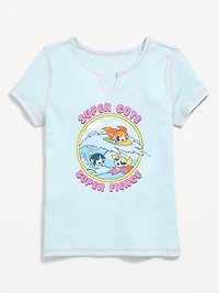 The Powerpuff Girls'™ Fitted Ribbed Graphic T-Shirt for Girls