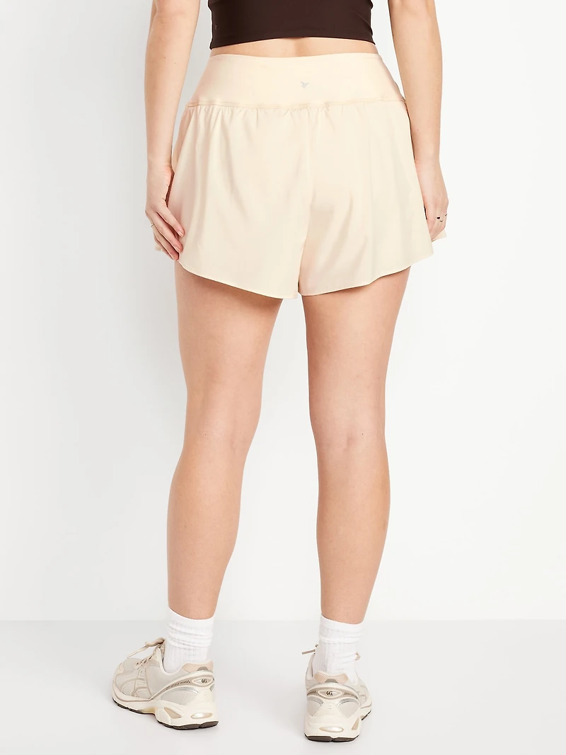 High-Waisted StretchTech 2-in-1 Shorts - 3-inch inseam