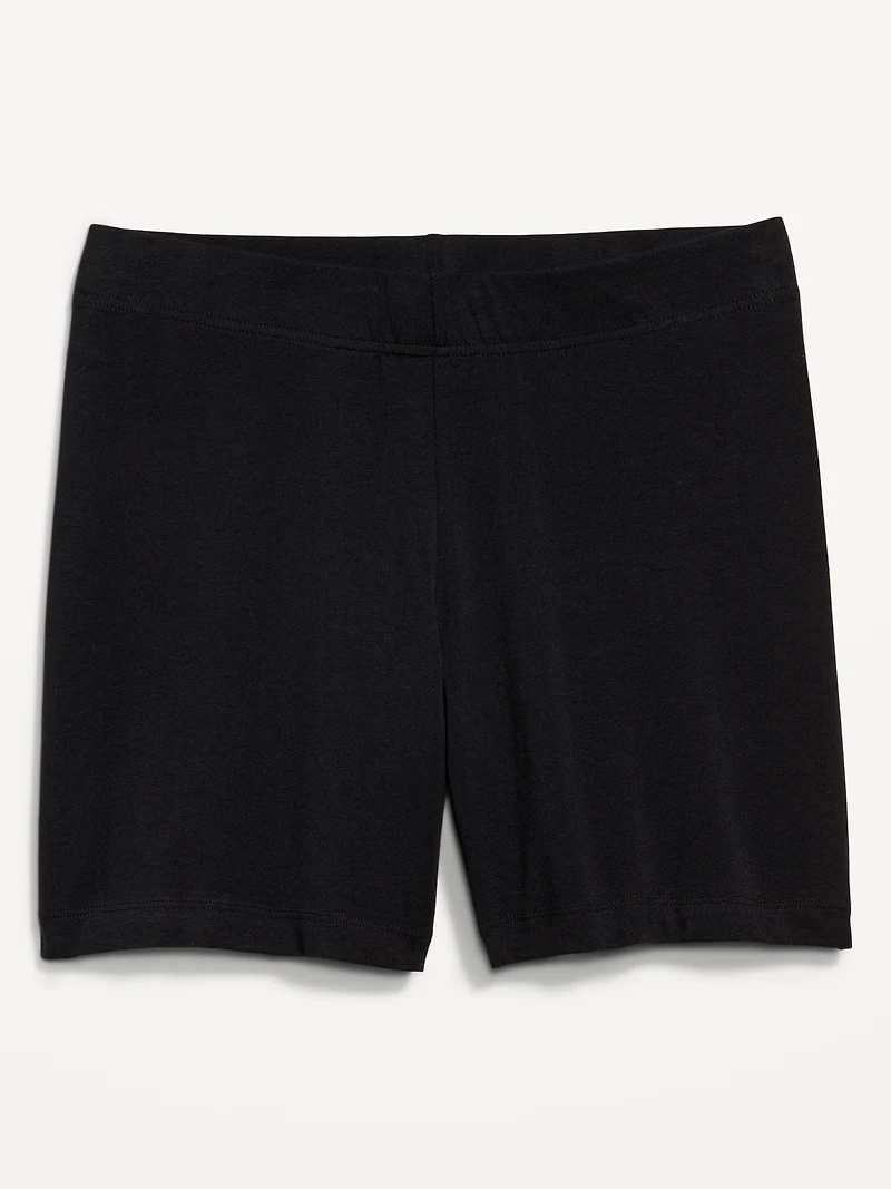 High-Waisted Biker Shorts -- 6-inch inseam