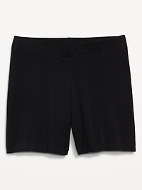 High-Waisted Biker Shorts -- 6-inch inseam
