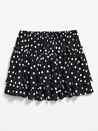 Printed Tiered Ruffled Skirt for Girls