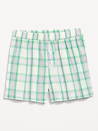 Poplin Boxer Pajama Shorts
